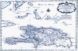 Mapa da Ihla de Santo Domingo