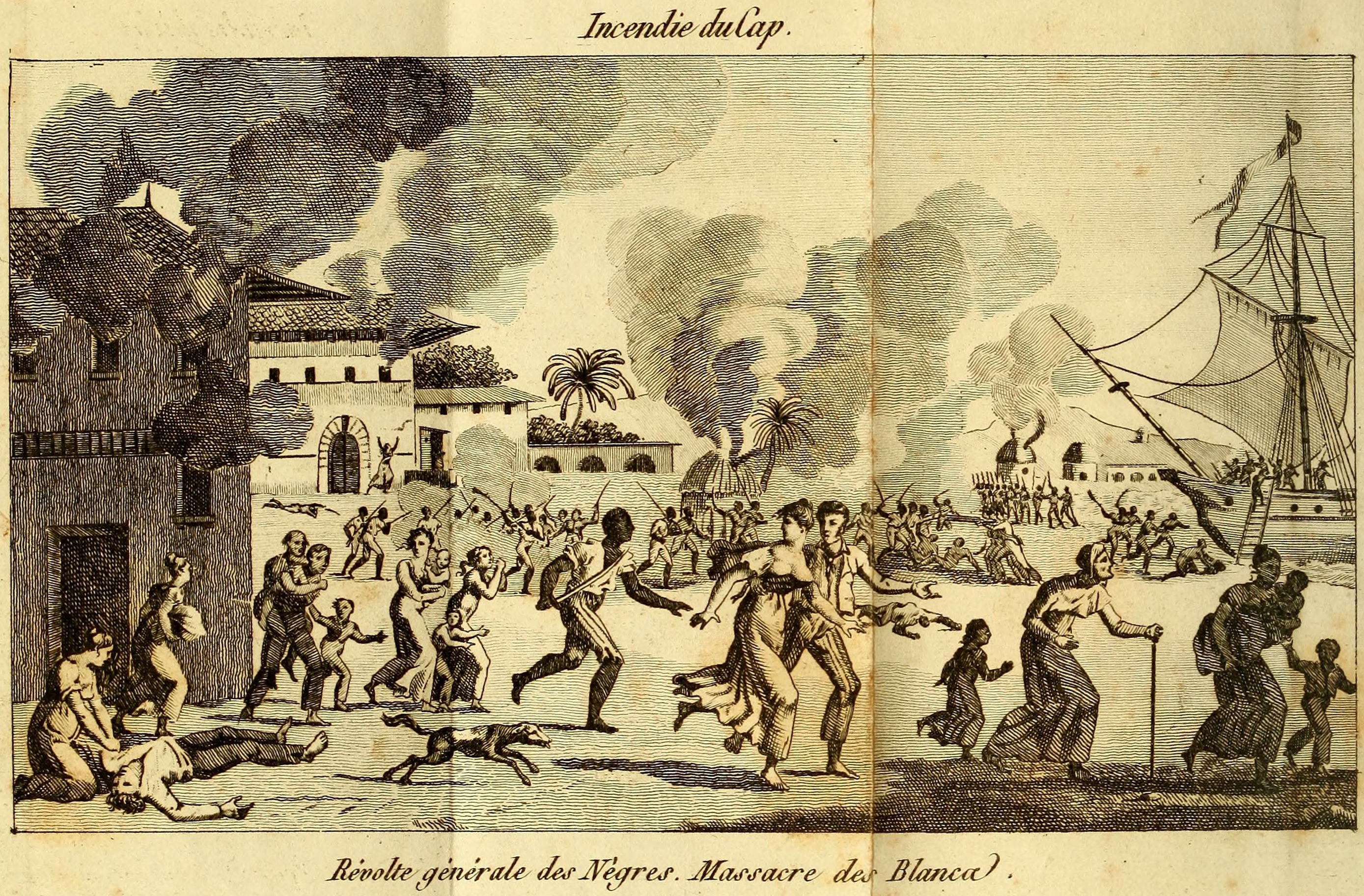 Rvolte des esclaves de Saint-Domingue - L'incendie du Cap,RAE .