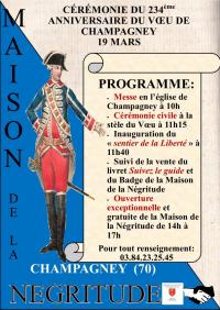 234me anniversaire de la rdaction du Voeu de Champagney