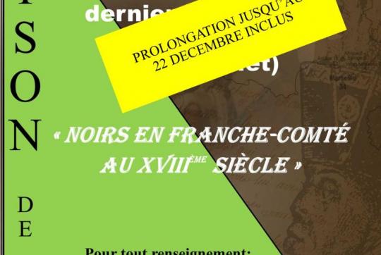Prolongation de l'Exposition temporaire 