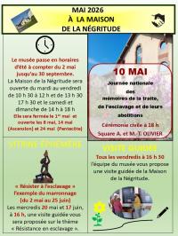 En mai � la Maison de la N�gritude