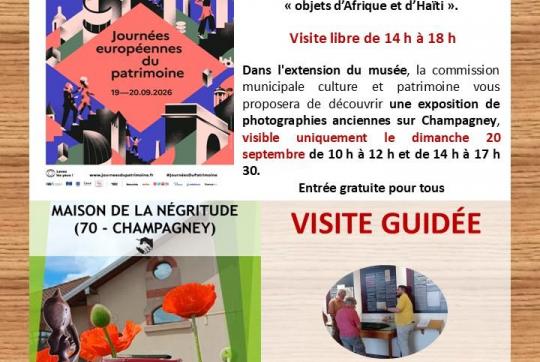 En septembre 2026 � la Maison de la N�gritude