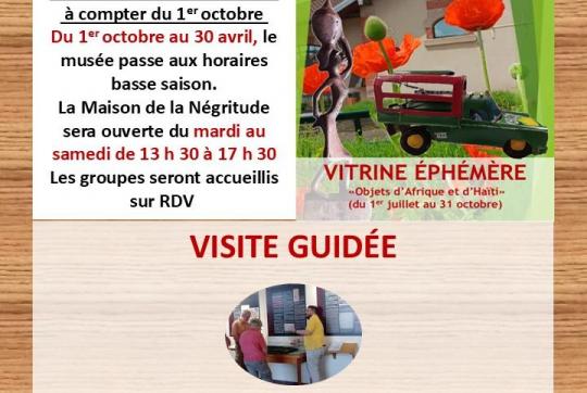 Octobre 2026 � la Maison de la N�gritude