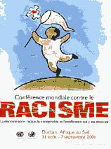 Affiche Confrence mondiale de Durban contre le racisme