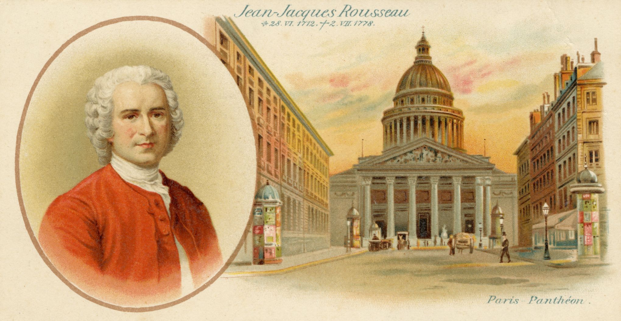 Allégorie Jean-Jacques Rousseau au Panthéon