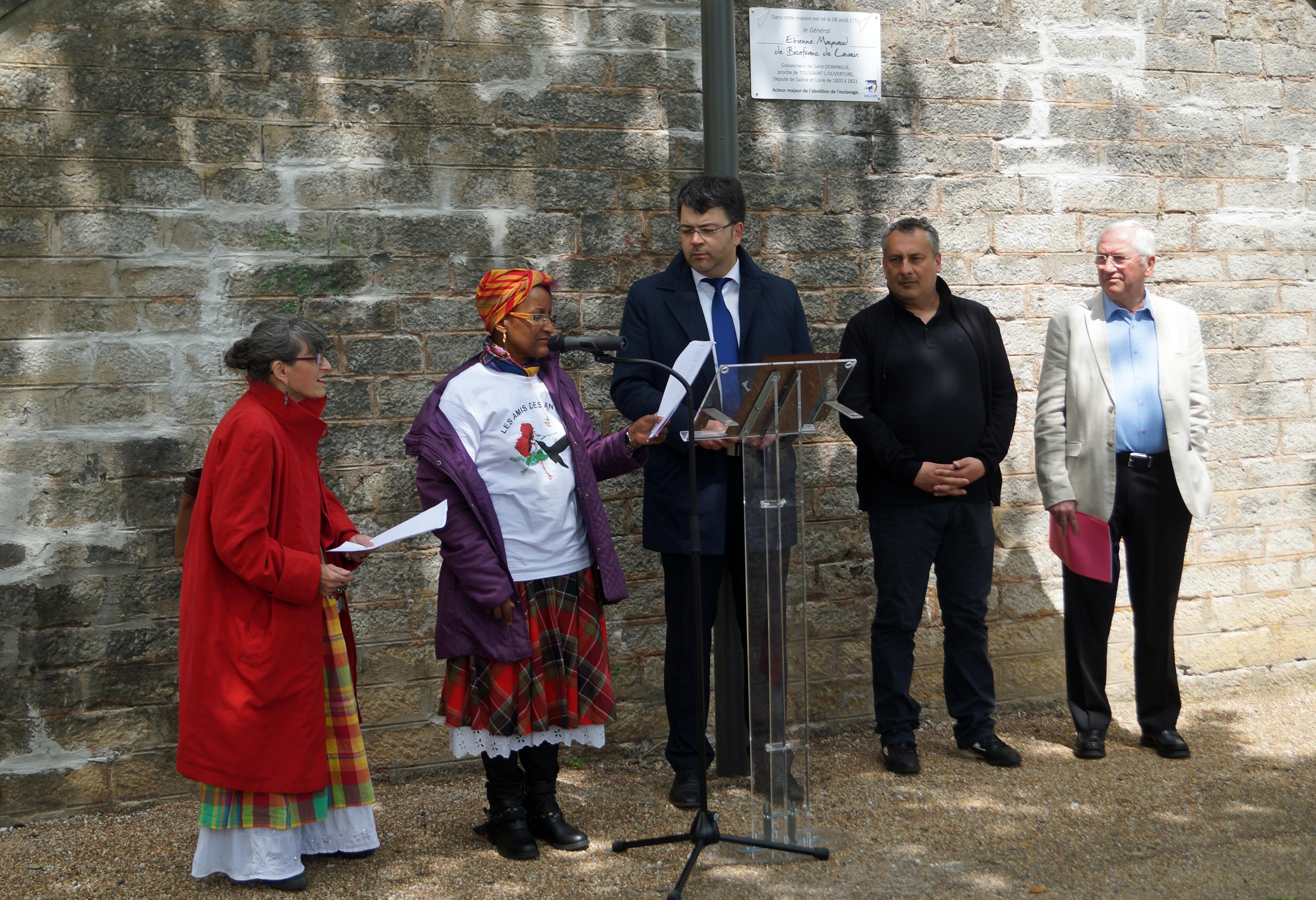 Inauguration plaque Lavaux Digoin, RAE 