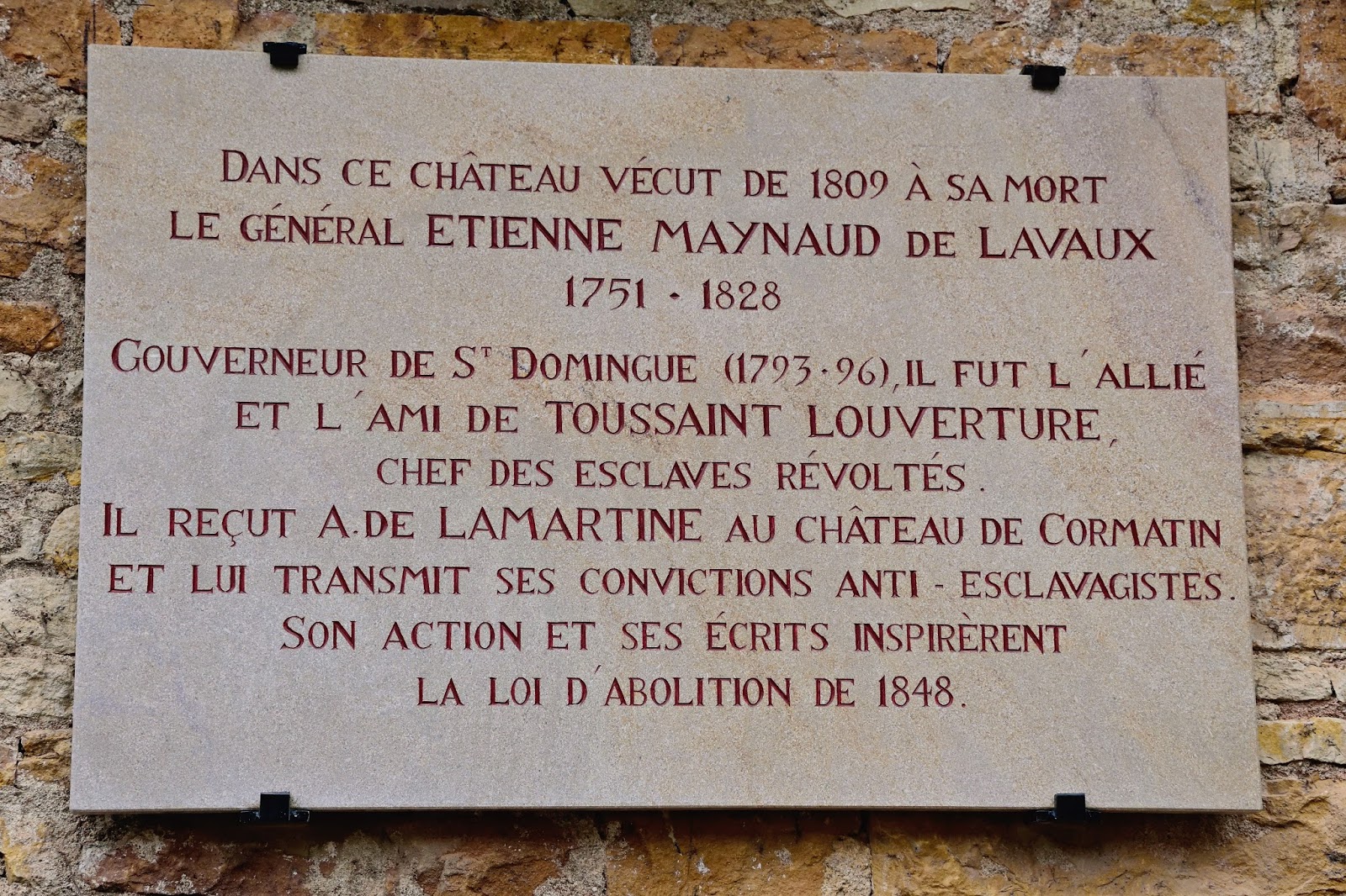 plaque lavaux Cormatin,RAE