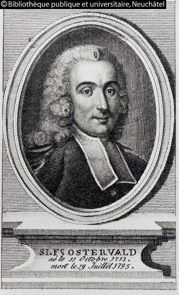 Portrait d'Osterwald de la STN - Source Biblithèque de Neuchâtel