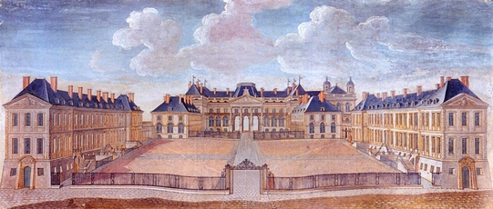 Le château de Lunéville en 1750 – Collection Musée du Château