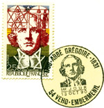 Timbre  l'ffigie de l'Abb Grgoire